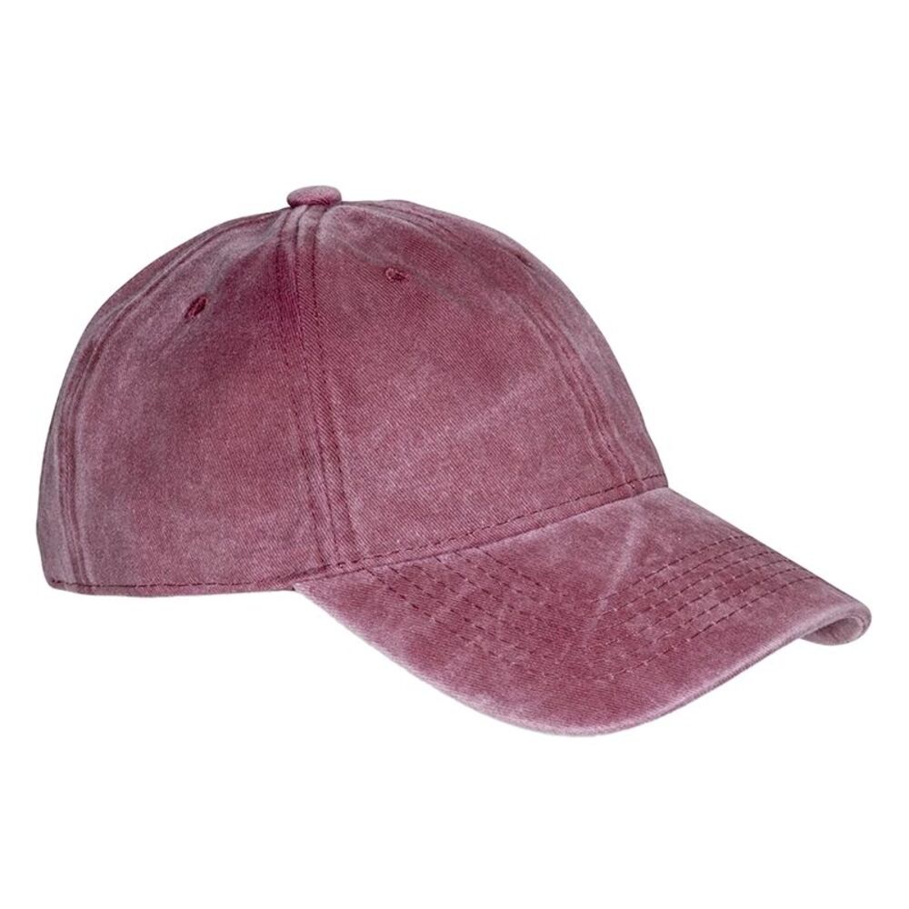 Result Headwear Core Cotton Baseball Cap / Vintage Red